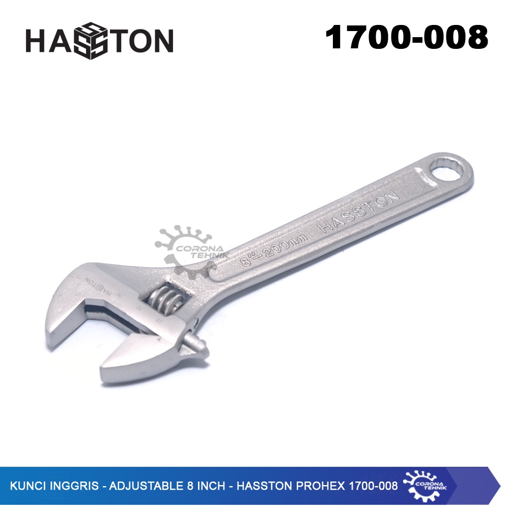 Hasston Prohex 1700-008 - Kunci Inggris - Adjustable 8 Inch