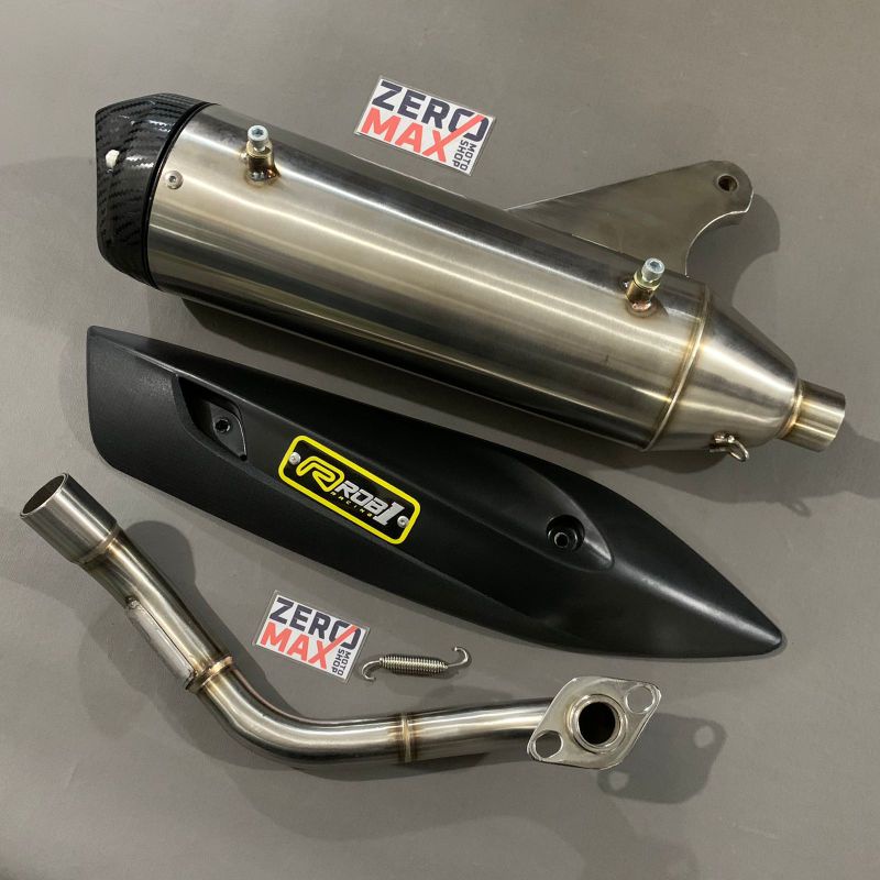 Knalpot ROB1 Standar Racing Original Honda New Scoopy FI LED 2020 2021 2022