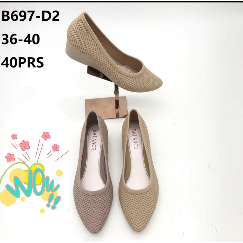 Sepatu Wedges Jelly Wanita B697 premium import