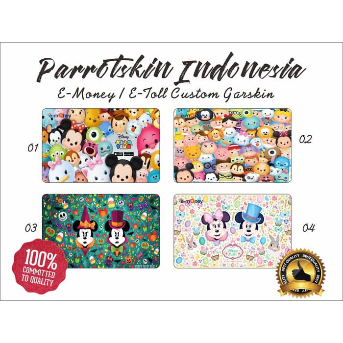 Garskin Custom E-money Etoll Flazz card Disney Edition --Free custom