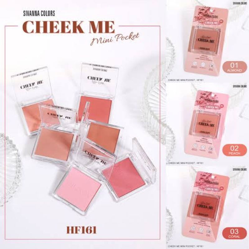 SIVANNA COLORS HF161 BLUSHON CHEEK ME MINI POCKET