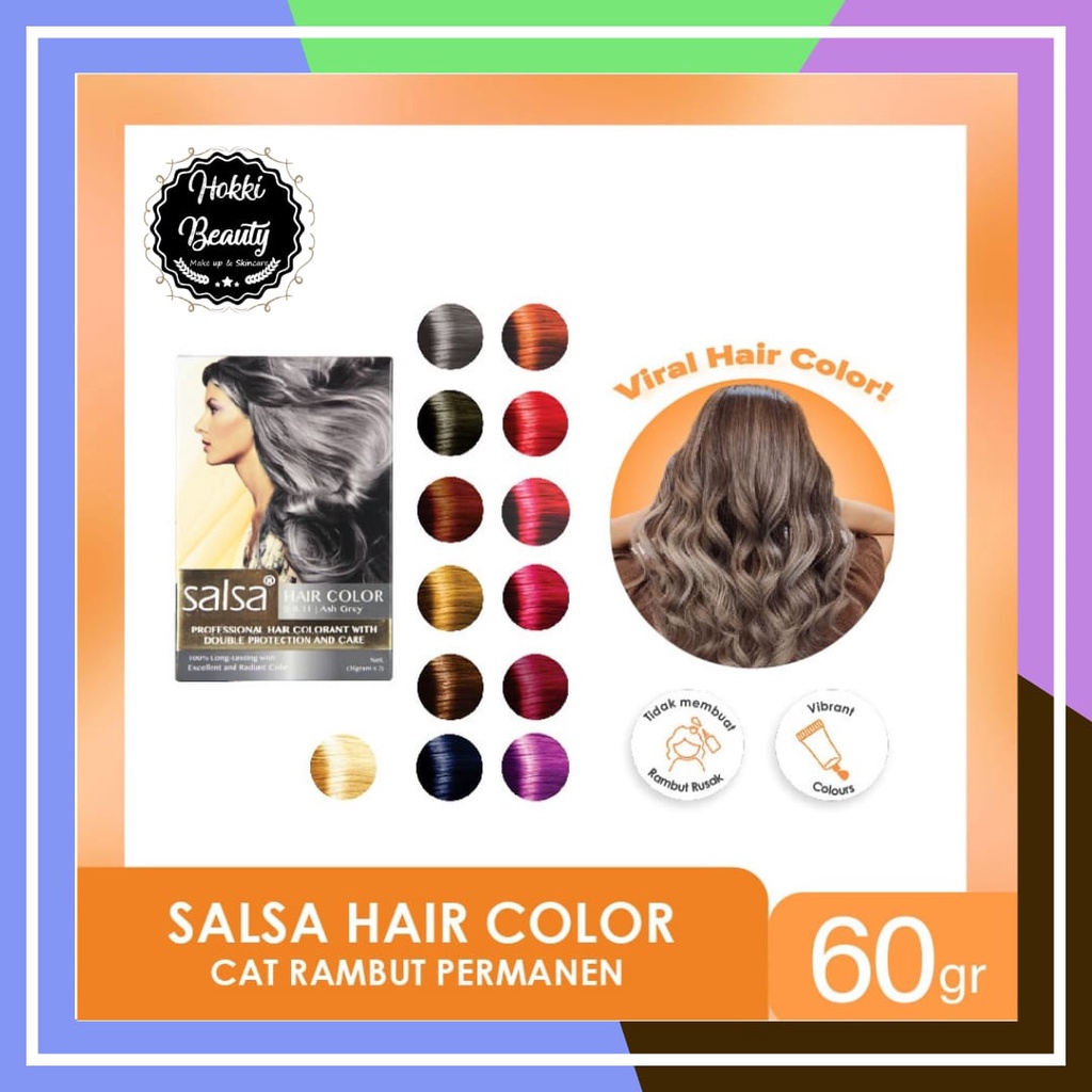 SALSA HAIR COLOR / SEMIR RAMBUT SALSA / CAT RAMBUT / PEWARNA RAMBUT