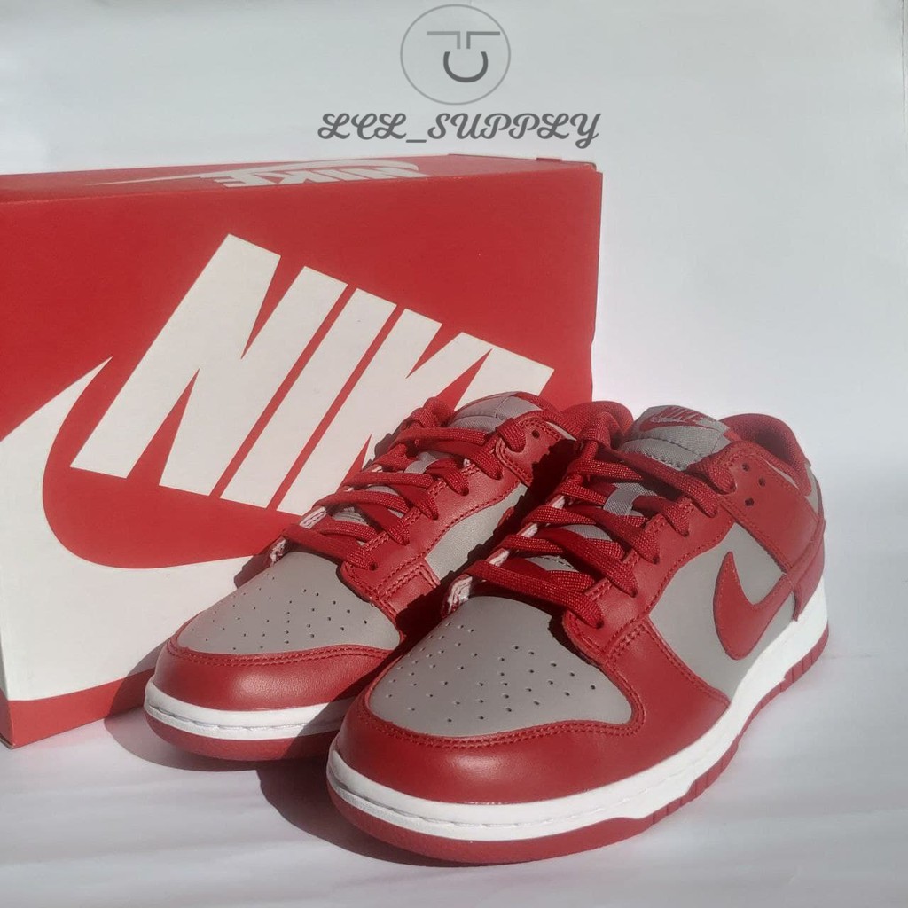 Sepatu Nike Dunk Retro Low Varsity Red "UNLV" 2021 size US 8.5/EU 42 Authentic Original BNIB Fullset