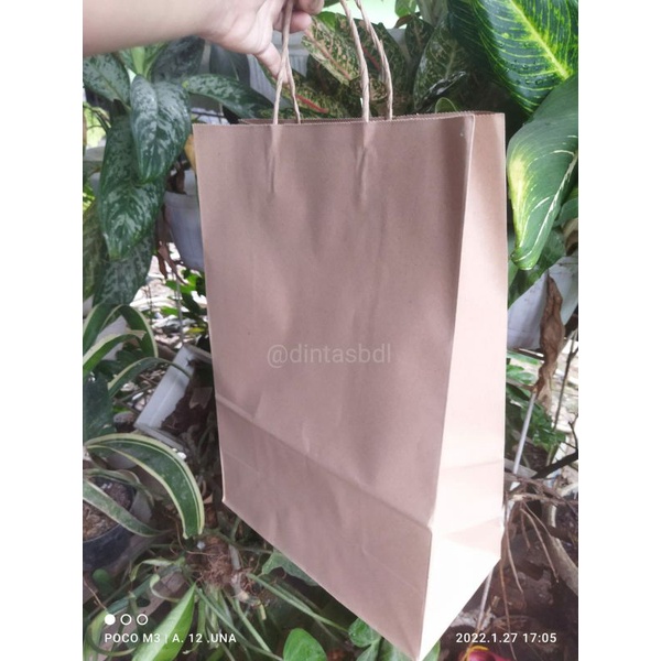 

paperbag shopping bag coklat tebal besar kantong belanja