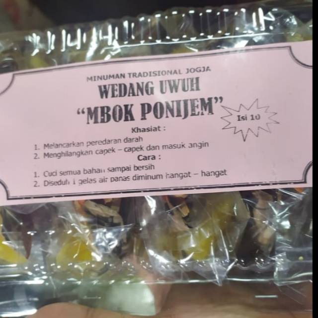 

Minuman herbal tradisional Wedang uwuh gula batu Asli Jogja