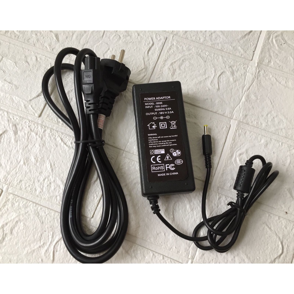 Power Adaptor 18V 3.0A jack 4.0mm X 1.7mm