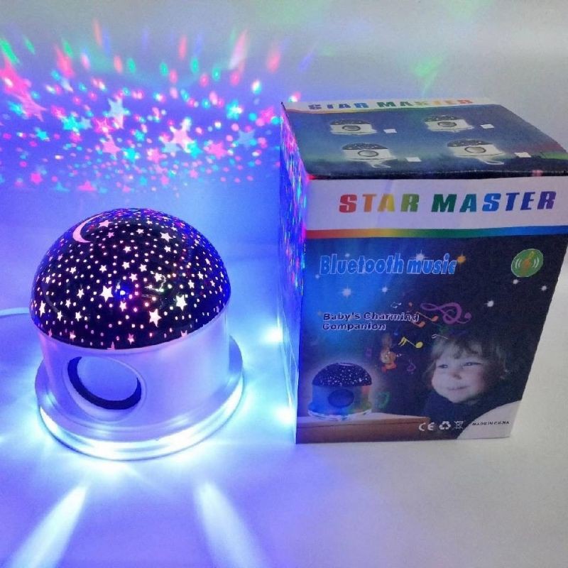 Lampu Disco Bluetooth Speaker Proyektor UFO &amp; Bintang