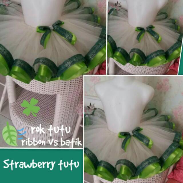 Rok tutu ribbon batik