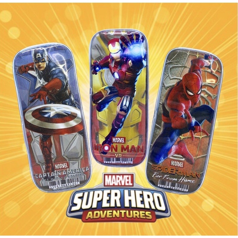 

Pencil Case / Kotak Pensil Sleting SUPERHERO anak laki-laki
