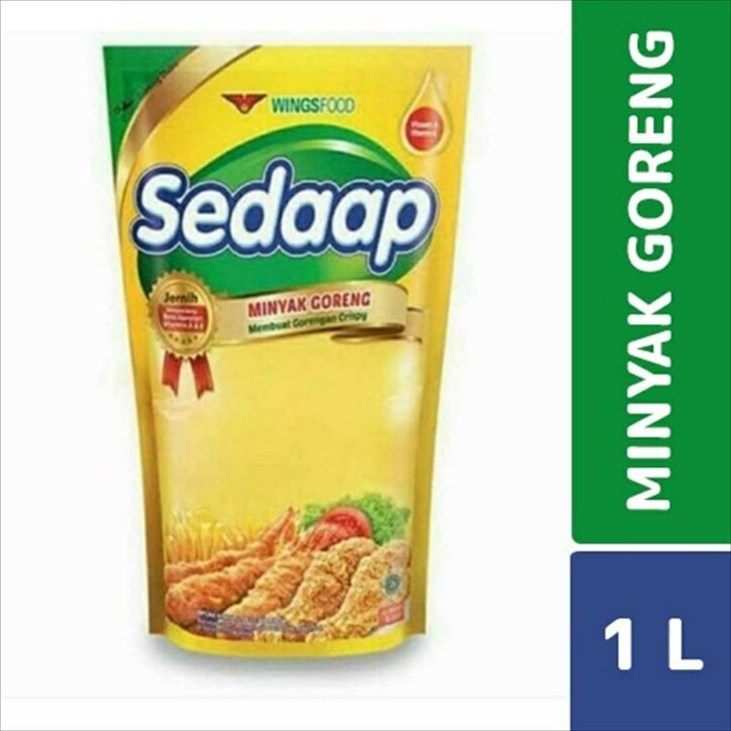 

Minyak Goreng Sedaap 1 liter Cooking Oil pouch