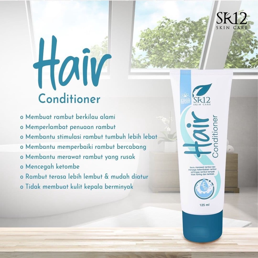 Hair Conditioner SR12 Kondisioner Melembutkan Rambut Pencegah Anti Ketombe Rambut Hitam Berkilau