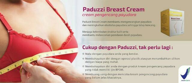 Paduzzi Breast Cream 30 gram - Pengencang Payudara