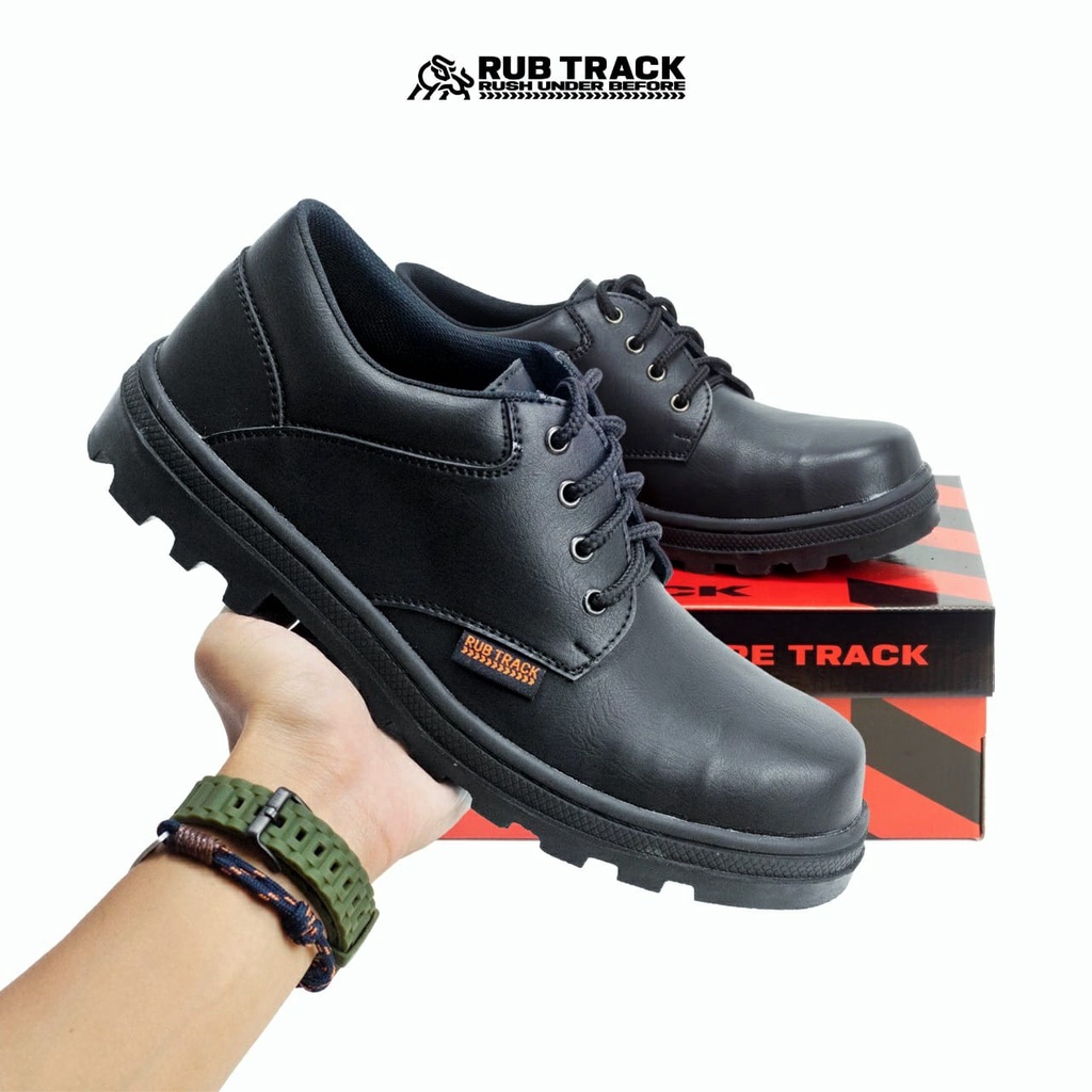 RUBTRACK - SEPATU SAFETY BOOTS PRIA WANITA UNISEX 36 - 44 | SAFETY SLIP ON COWOK TOURING TRACKING UJUNG BESI KERJA PROYEK LAPANGAN 4018