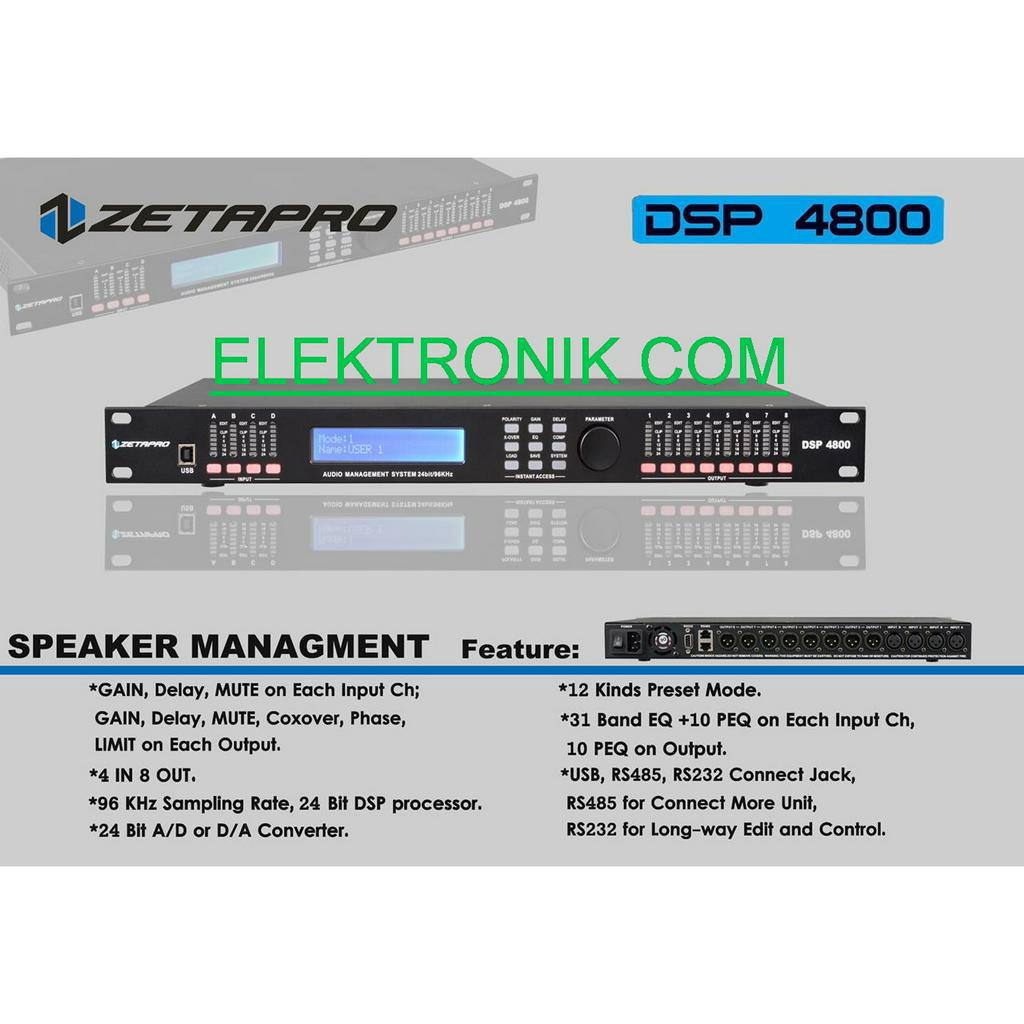 management speaker DSP 4800 / dlms Zetapro DSP4800 / Dsp4800 Original