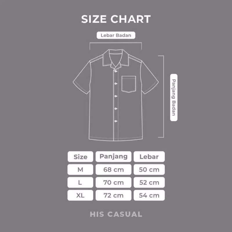 BASIC COLOUR SHIRT Kemeja Polos Pria Lengan Pendek Kemeja Kasual