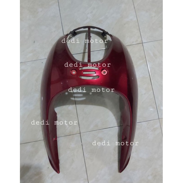 tameng depan scoopy karbu merah maroon