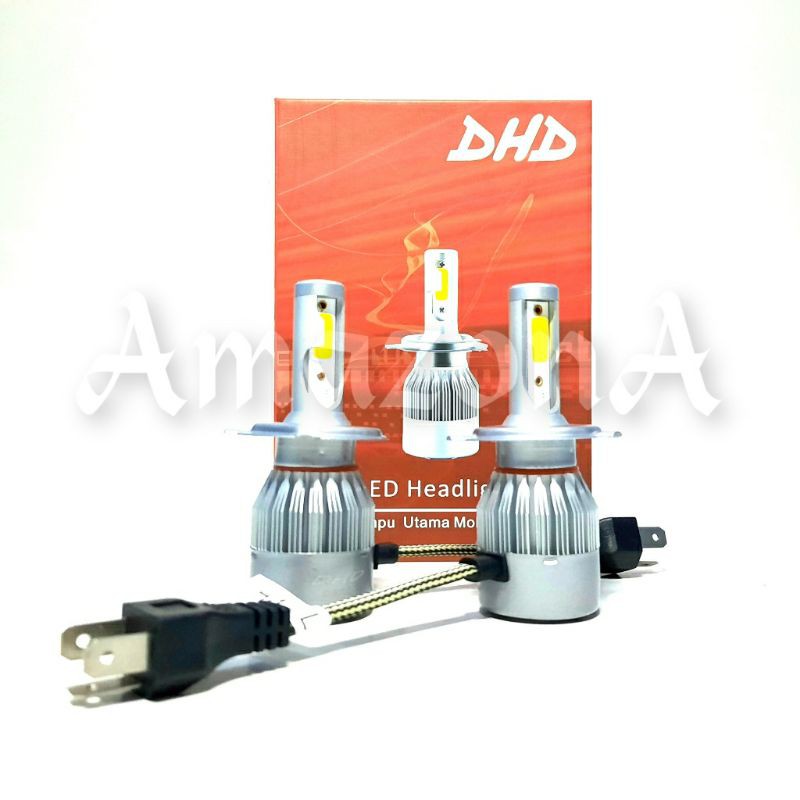 Lampu Mobil Headlight LED H4 - DHD - White 6000K 2pcs