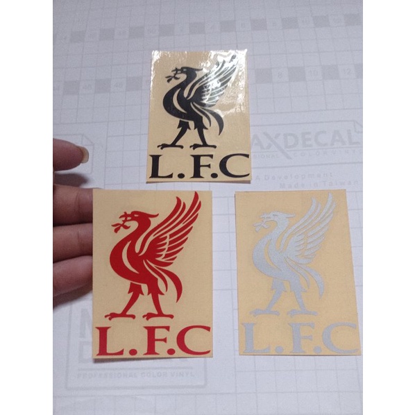 STICKER LOGO BOLA LIVERPOOL CUTTING