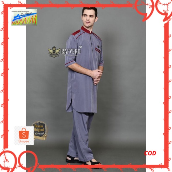 Setelan Pakistan Athariz ORIGINAL RAFVERO - Setelan Baju Koko Pria ORIGINAL RAFVERO