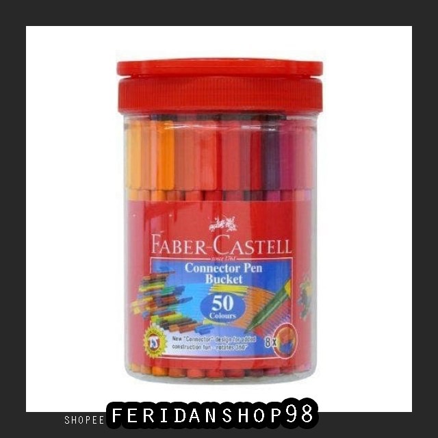 

BT531 CONNECTOR PEN 50 BEST WARNA FABER CASTELL JAR BOTOL BY FERIDANSHOP98