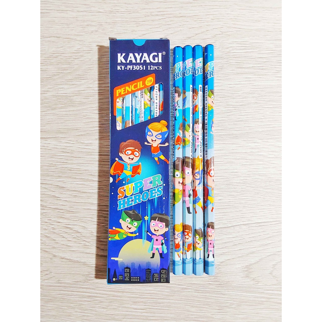 

(PAK) Pensil Kayagi 2B KY-PF3051 / Kayagi Motif / 2B 1 Box 12 Pcs
