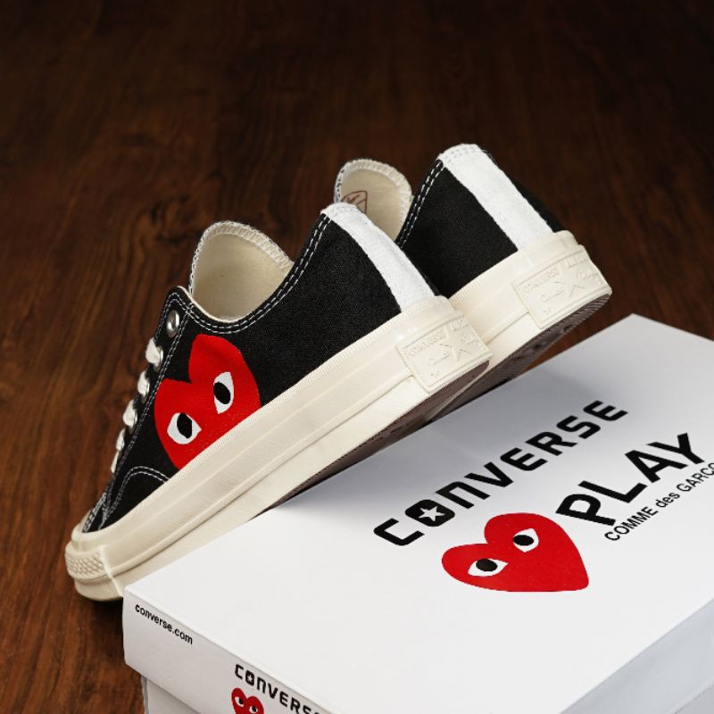 Converse Cdg ox Black White