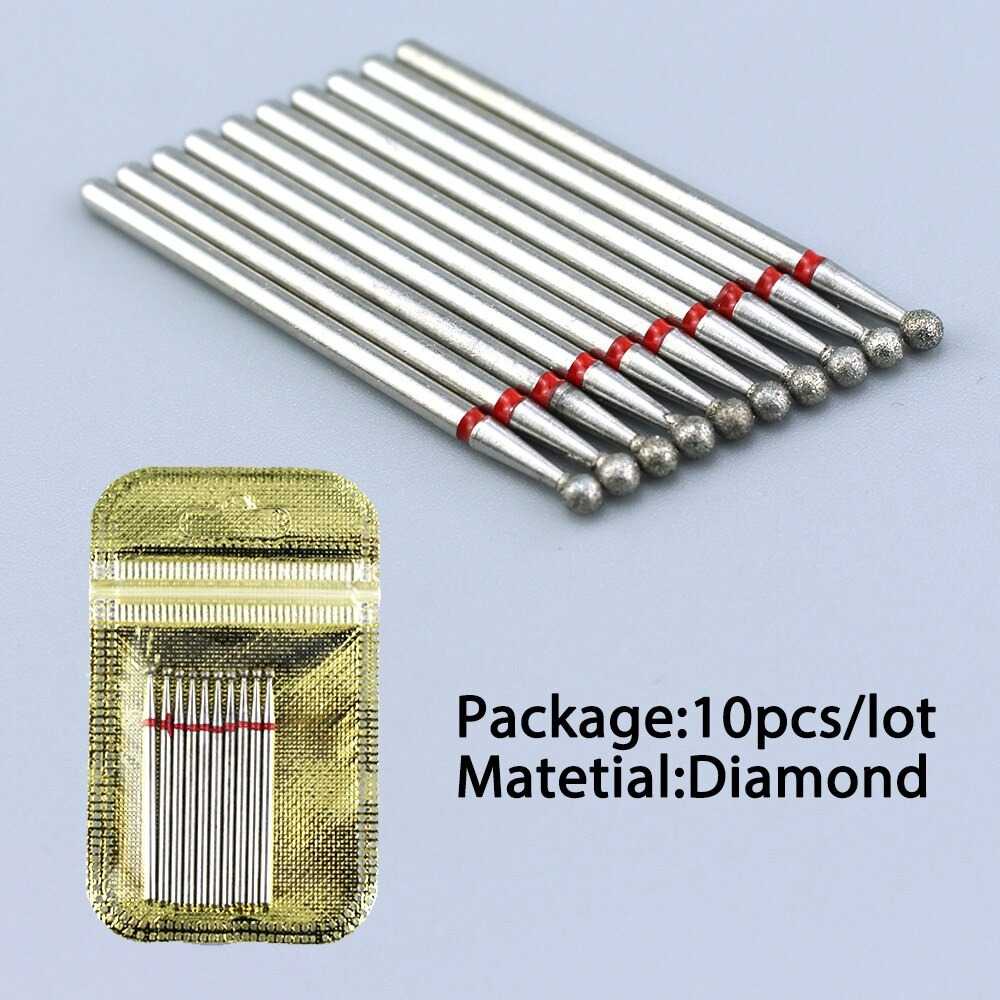 GIJ - Mata Bits Manicure Pedicure Kikir Kuku Nail Drill 10PCS