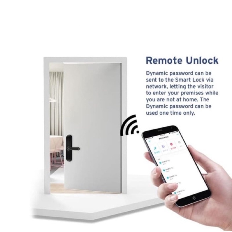 Asagi Smart Door Lock WiFi Fingerprint PIN Bukan Bardi ARBIT