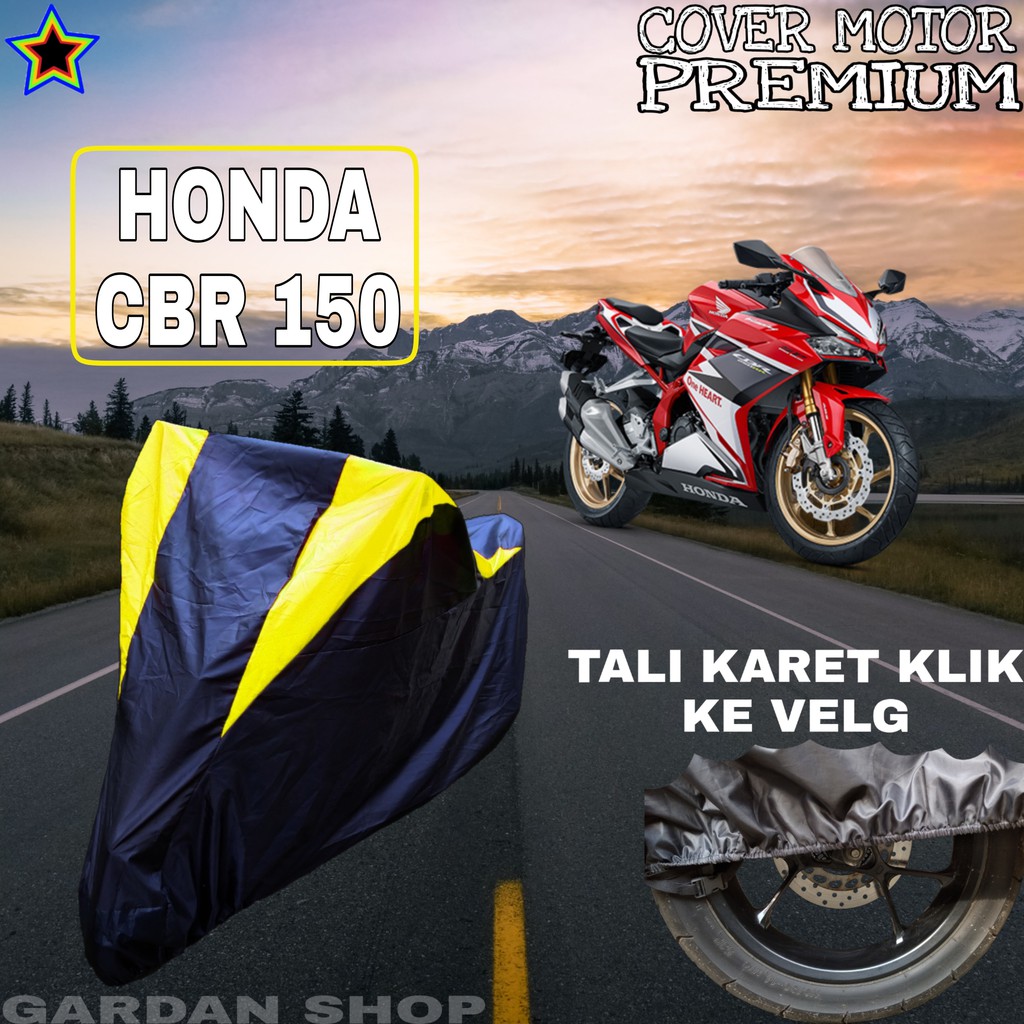 Sarung Motor HONDA CBR 150 Hitam Kuning Body Cover Penutup Pelindung Motor Honda Cbr PREMIUM