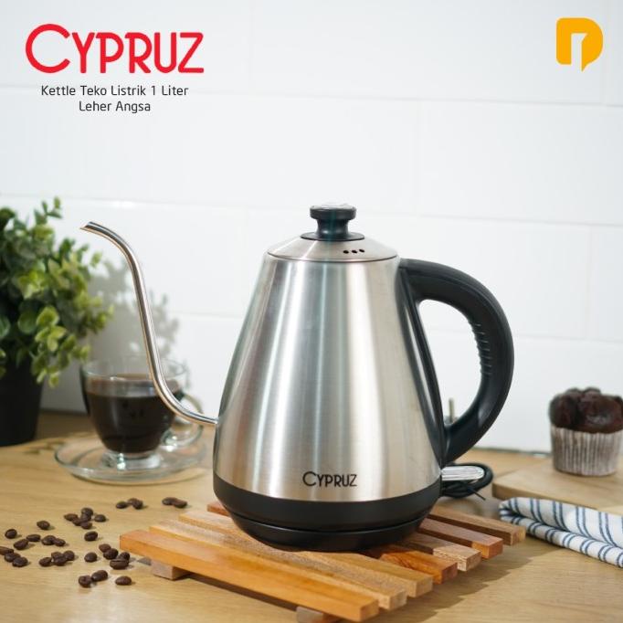 Cypruz Teko Listrik 1 Liter Ketel Leher Angsa Feliaalisabah