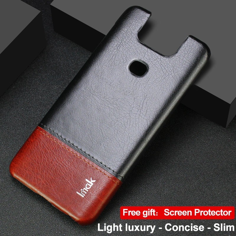 IMAK Leather Concise Back Cover for Asus Zenfone 6 ZS630KL Case Zenfone 6Z ZS630KL Case for Asus 6