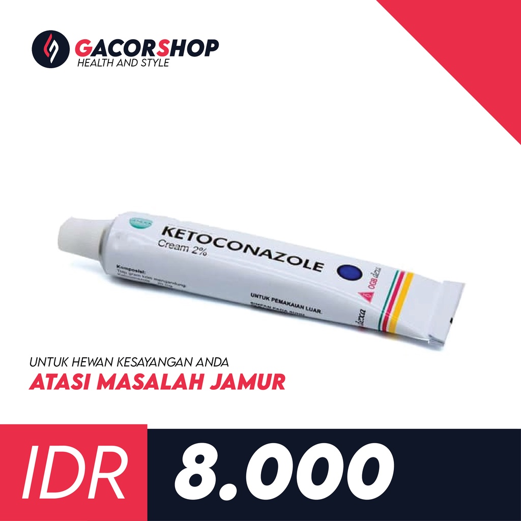 SALEP CREAM OBAT JAMUR SCABIES KUCING ANJING KETOCONAZOLE / OBAT KURAP KUTU TUNGAU KUCING ANJING