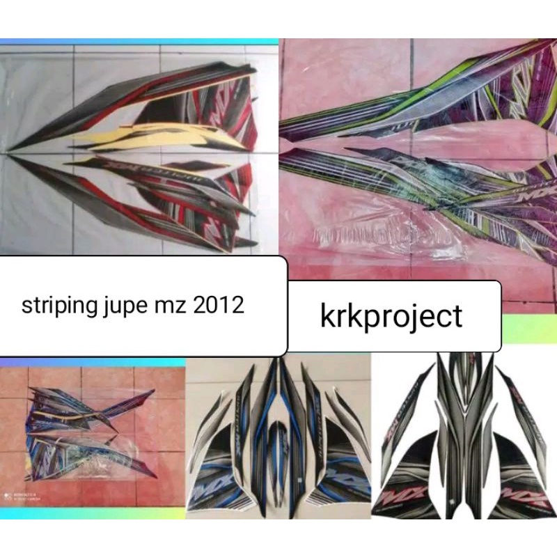 striping stiker sticker lis yamaha jupiter mx 135 2012