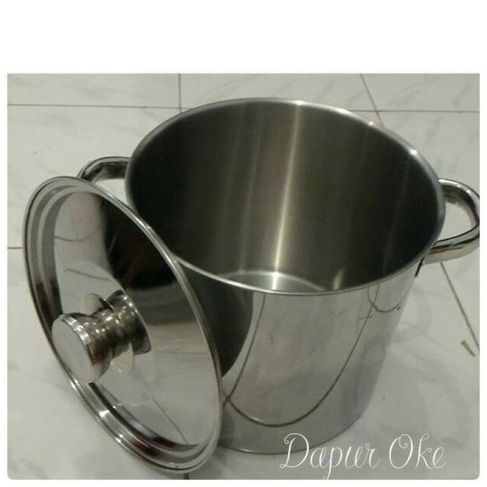 KUALITAS BAGUS PANCI TONG AIR BIMA 30 STAINLESS MASAK REBUS TEMPAT DANDANG KEKINIAN