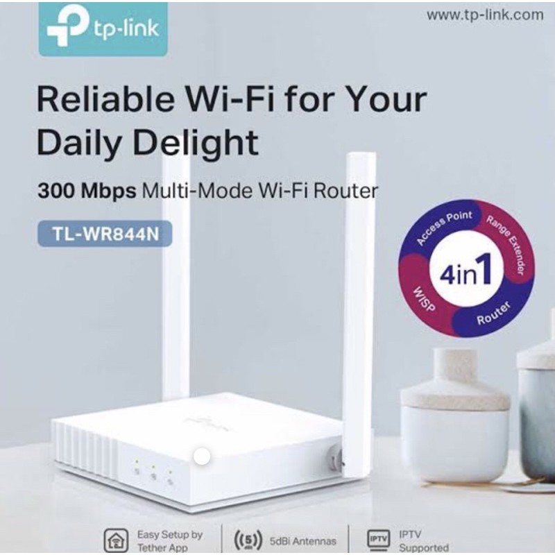 TPLINK TL-WR844N, 300 Mbps Multi-Mode Wi-Fi Router TP-LINK TLWR844N