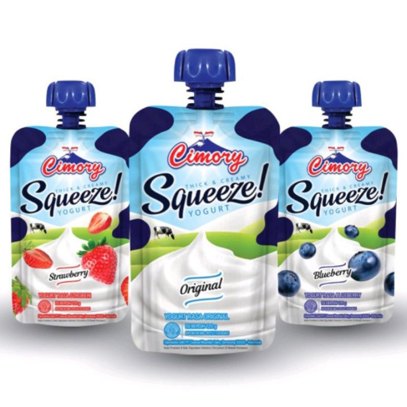 

Cimory Squeeze Yogurt 120gr All Variant Original / Strawberry / Blueberry 120gr