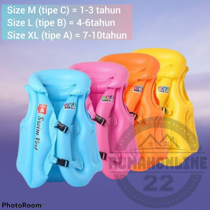 rompi pelampung anak . pelampung anak. rompi renang anak. rompi pelampung anak