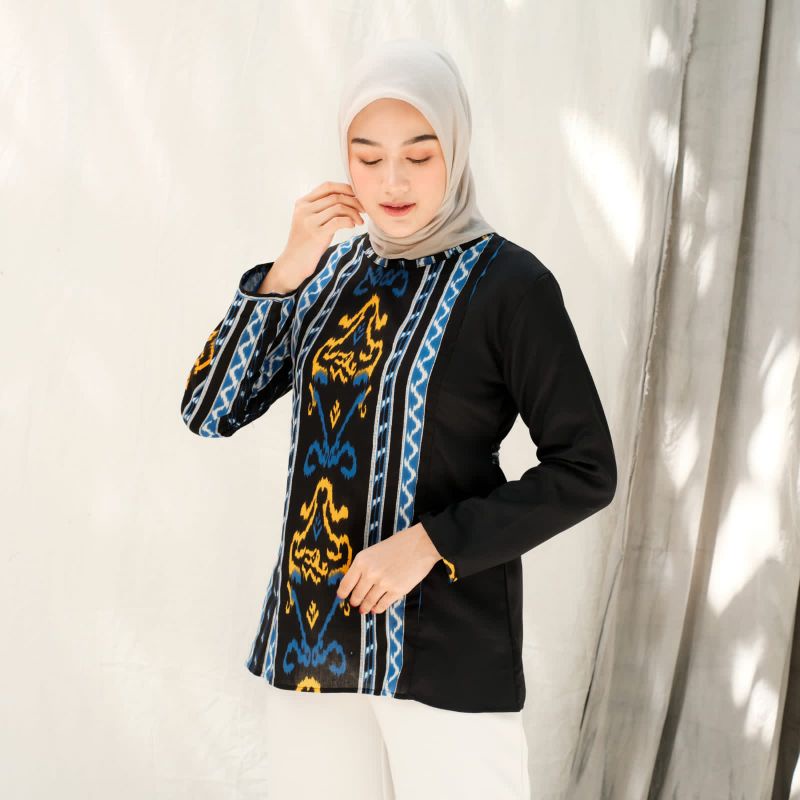 BAJU BATIK WANITA MODERN MONALISA GENES M,L,XL asli PEKALONGAN/BATIK JABIR