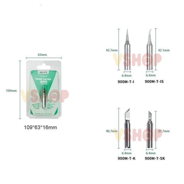 MATA SOLDER IRON STATION RELIFE 900M SERIES - SOLDERING TIPS