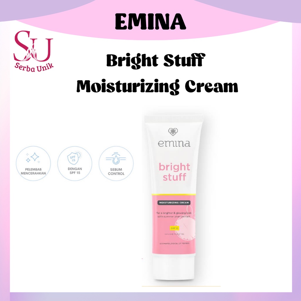 Emina Bright Stuff Moisturizing Cream 20ml | Pelembab Wajah