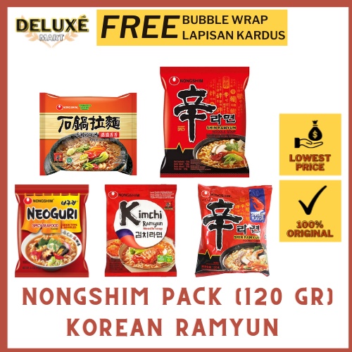 Nong Shim Shin Ramyun Korea (120 gr) - Mie Instan Korea Pedas Nikmat