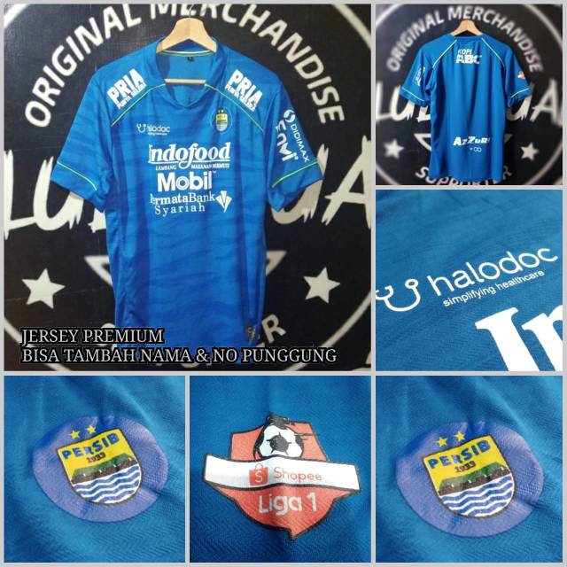 jersey persib home &away 2020/2019 nameset grade local