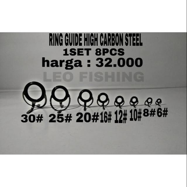 RING GUIDE HIGH CARBON STEEL 1SET 8PCS