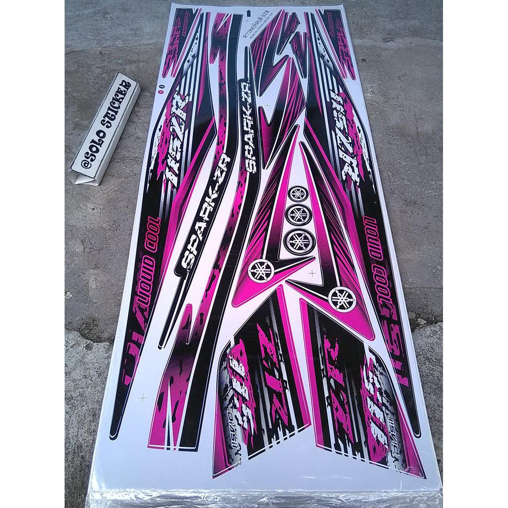 Aksesoris Striping Sticker Lis Variasi Motor Yamaha Jupiter Z New-Jupiter Z1 Spark 115 Zr -5