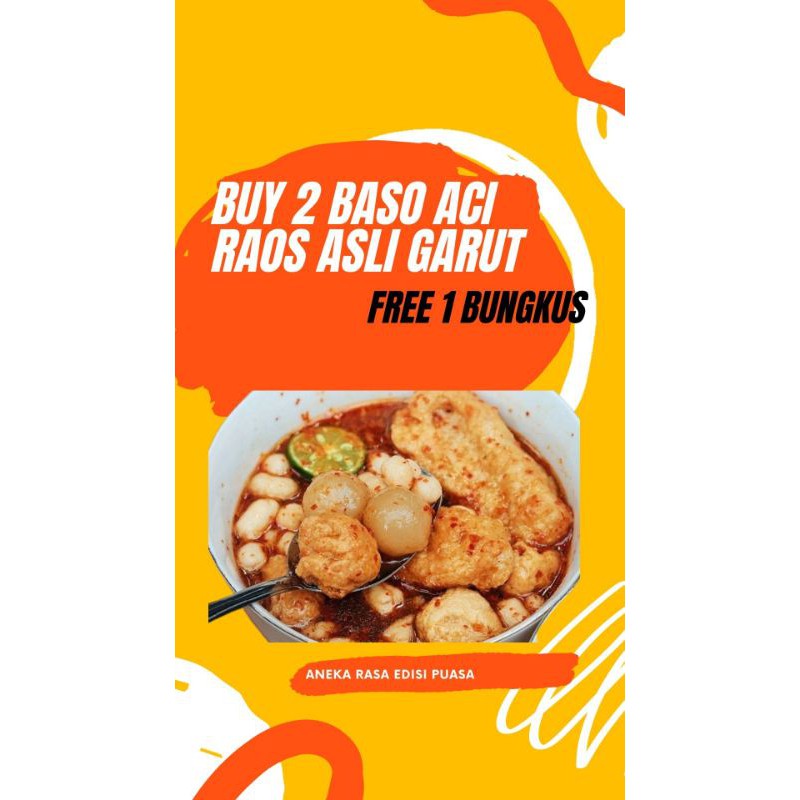 

[PAKET HEMAT] Baso Aci Raos Asli Garut