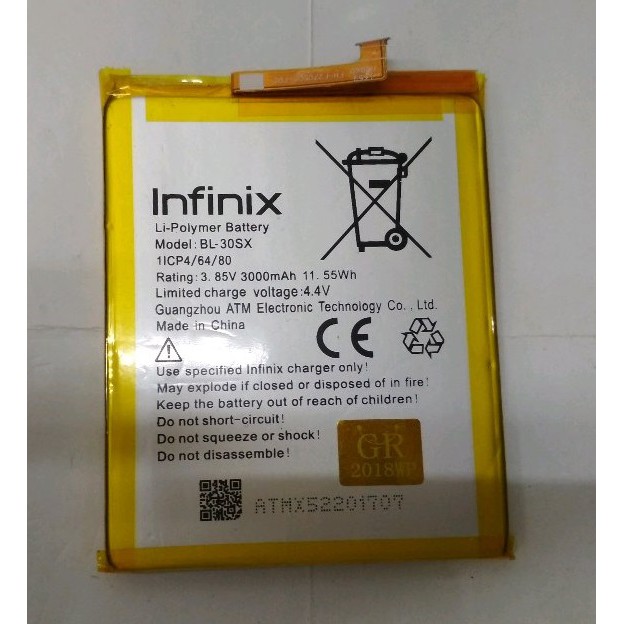 Batre Baterai Infinix S2 Pro X522 BL-30SX BL30SX BL 30SX
