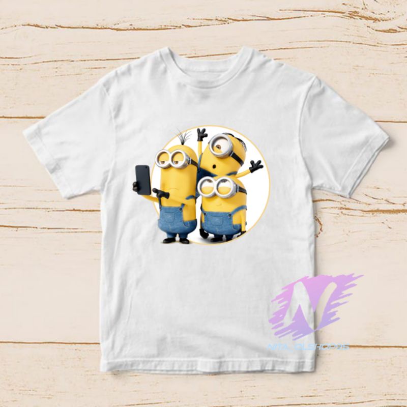 baju anak kaos anak karakter Minions the movie