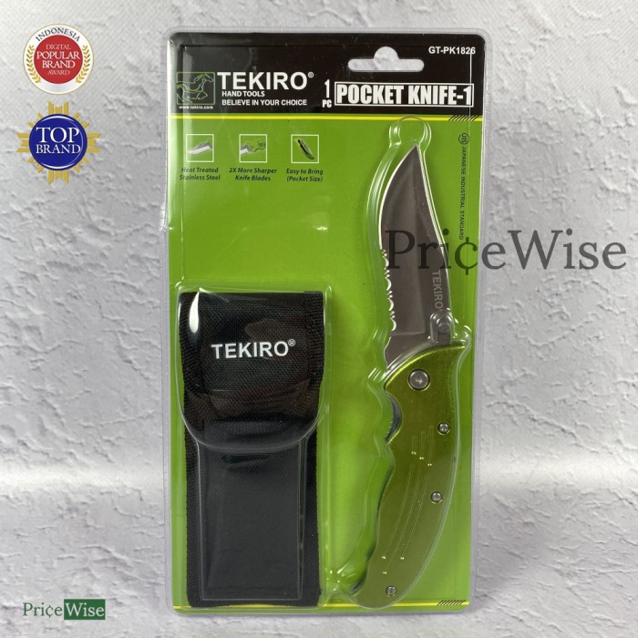 Pisau Lipat Gerigi Tekiro / Pocket Knife -1 Tekiro