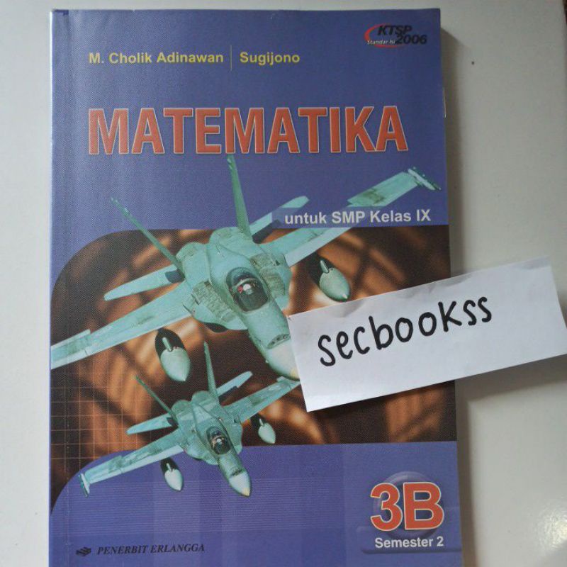 

buku matematika untuk smp kelas ix penerbit erlangga