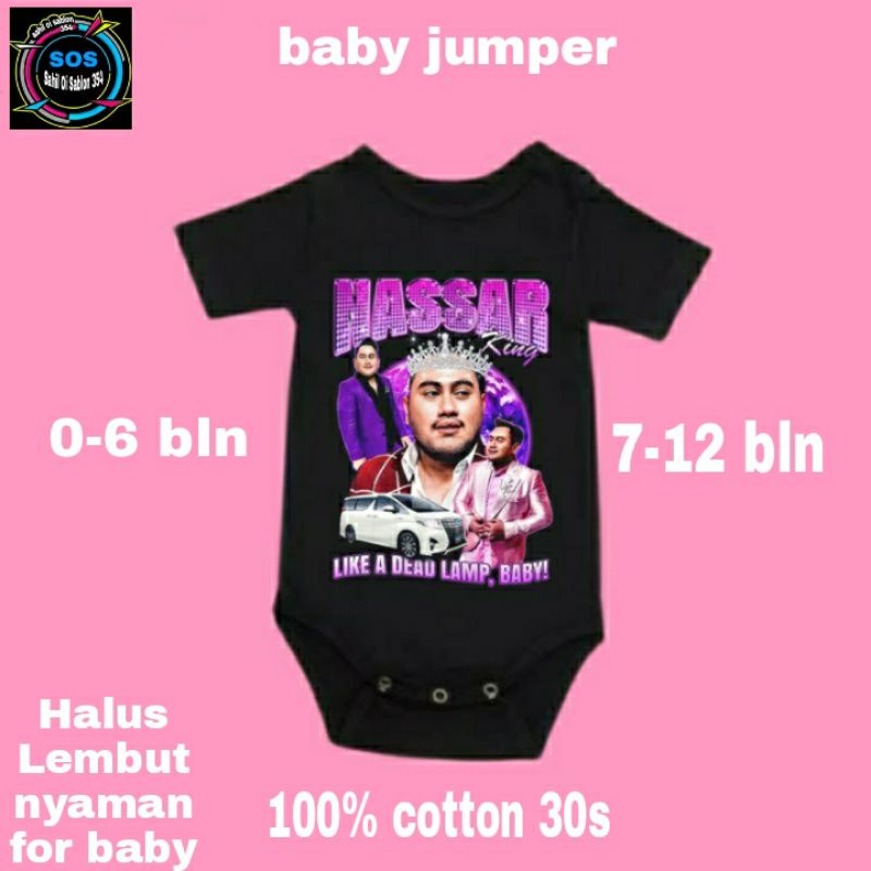 BAJU BAYI JUMPER BAYI KING NASSAR OPPA KIOWA | NASSAR NANAS  | NASSAR TOP'S COLLECTION JUMPER BABY N